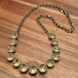 J.Crew | Topaz Brulee Enamel Necklace | 22” Adjustable